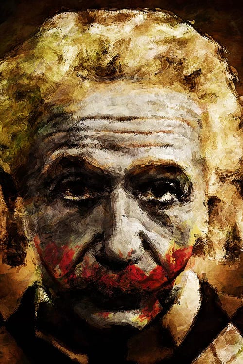 Einstein The Joker by Diego Tirigall wall art