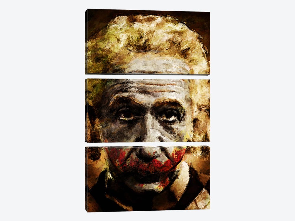 Einstein The Joker by Diego Tirigall 3-piece Art Print