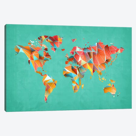 Geometric Map #3 Canvas Print #MXS56} by Diego Tirigall Art Print