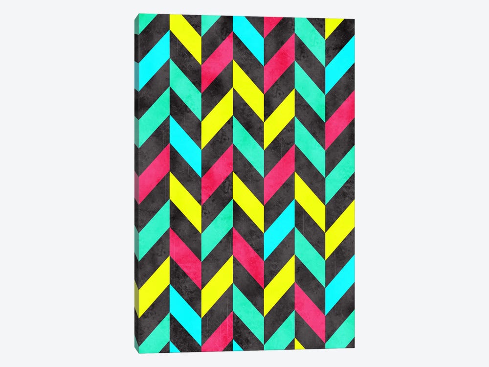 Psychedelic Chevron by Diego Tirigall 1-piece Canvas Artwork