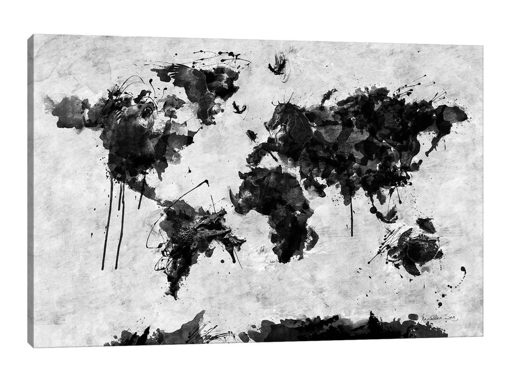 Wild World map - prints available now!