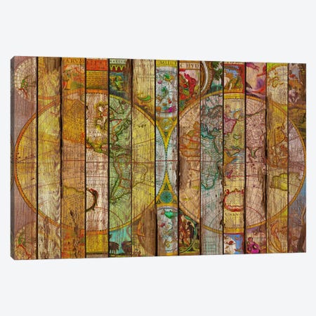 Around the World in Thirteen Maps Canvas Print #MXS79} by Diego Tirigall Canvas Wall Art