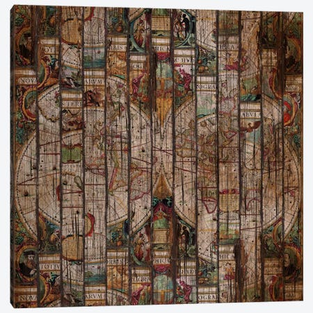 Encrypted Map A Canvas Print #MXS80} by Diego Tirigall Canvas Print