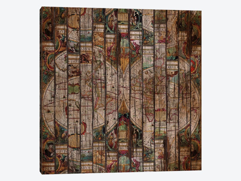 Encrypted Map A by Diego Tirigall 1-piece Art Print