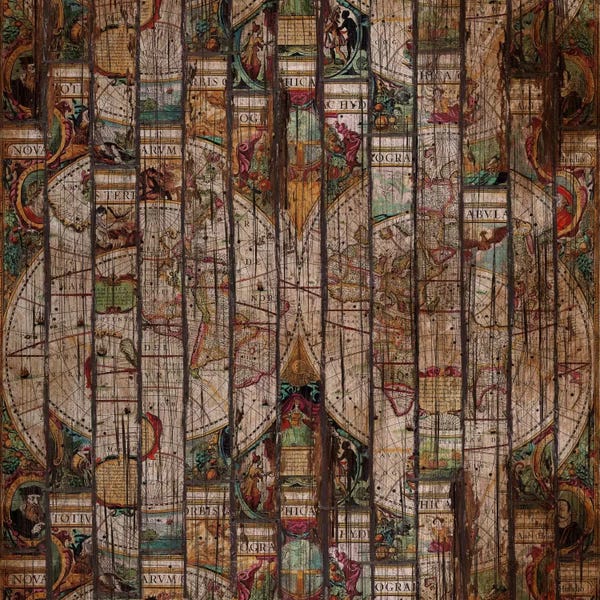 Stripes: Encrypted Map A by Diego Tirigall