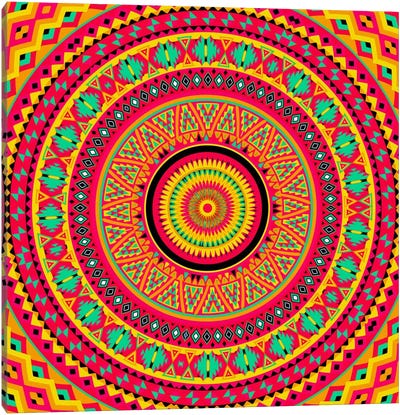 Indian Mandala Canvas Art Print - Global Patterns