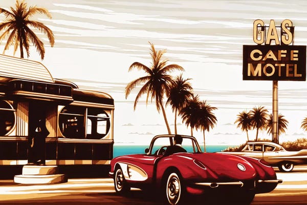 Tropical Living Room: Diner By The Sea by Max Zorn