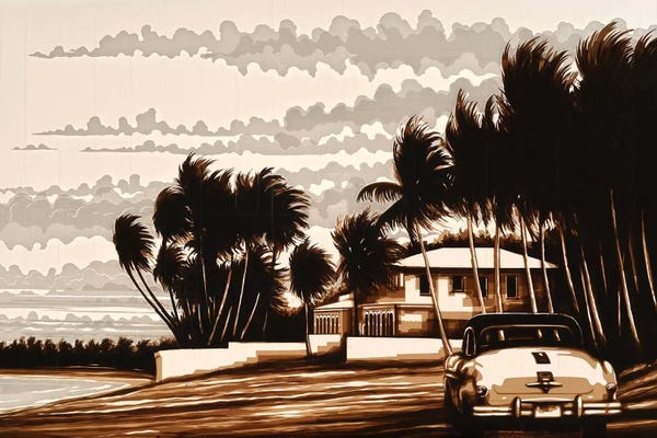 Tropical Living Room: Beach Day by Max Zorn