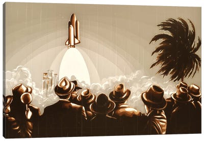 Space Shuttle Canvas Art Print - Max Zorn