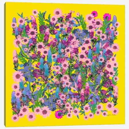 Sunny Flowers Canvas Print #MYD16} by Marylene Madou Art Print