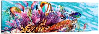Just Keep Swimming Canvas Art Print - Seahorse Art