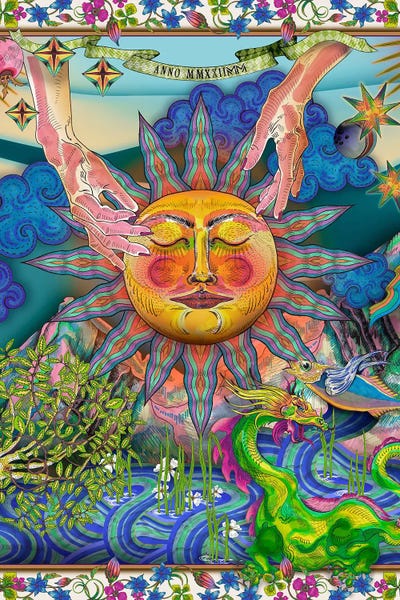 Marylene Madou: Cosmic Sun Anno 22 Portrait by Marylene Madou