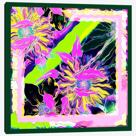 Grilled Neon Blooms Canvas Print #MYD36} by Marylene Madou Canvas Art Print