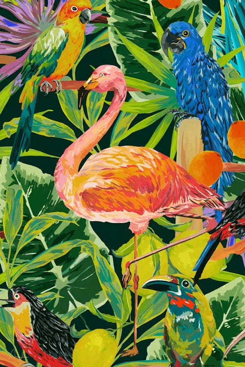 Jungle Birds Flamingo