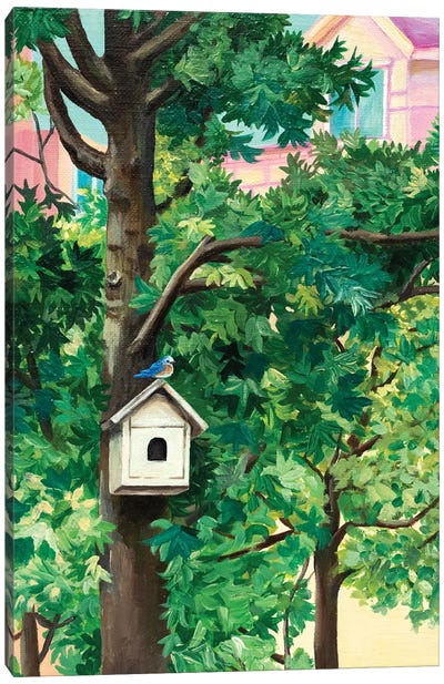 Chirping, Chirping Canvas Art Print - An Myeong Hyeon