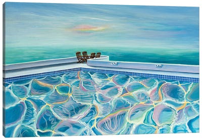 Fantasy Canvas Art Print - Swimming Pool Art