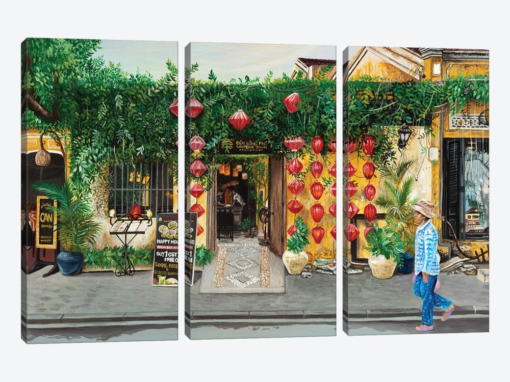 Hoian 5 PM by An Myeong Hyeon 3-piece Canvas Art Print