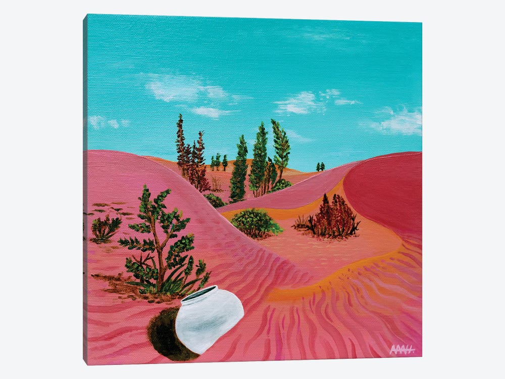 The Moon Jar In The Sahara Desert by An Myeong Hyeon 1-piece Art Print