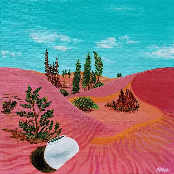 The Moon Jar In The Sahara Desert