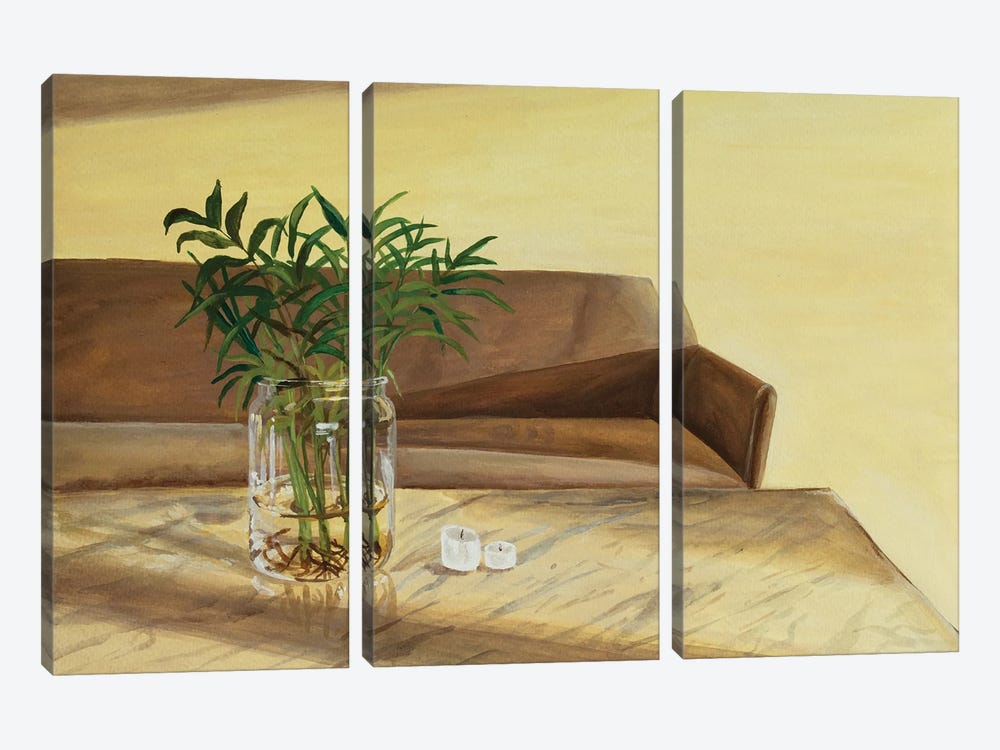Areca Palm by An Myeong Hyeon 3-piece Canvas Art