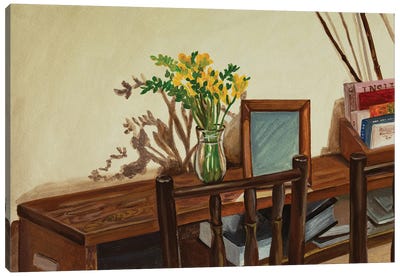 Freesia In Spring Canvas Art Print - An Myeong Hyeon