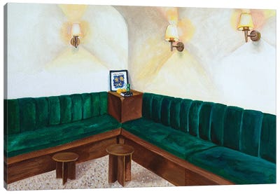 Green Sofa Canvas Art Print - A Place for You