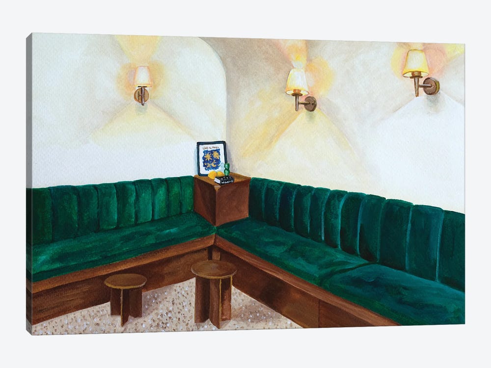 Green Sofa by An Myeong Hyeon 1-piece Canvas Art Print