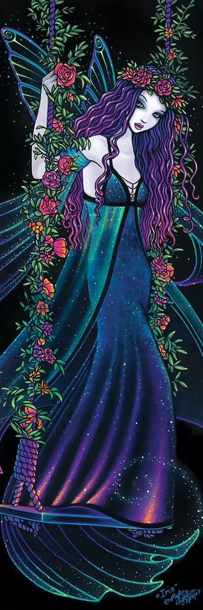 Iris by Myka Jelina multi panel art