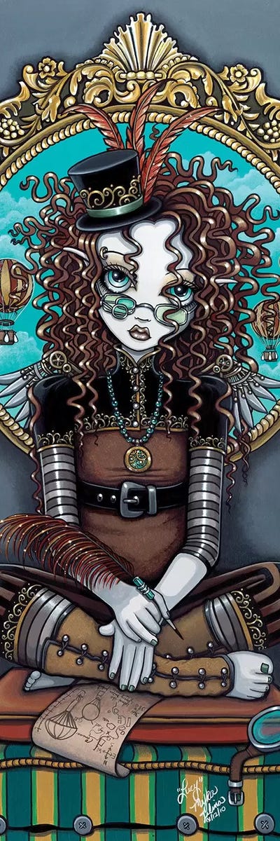 Lucy by Myka Jelina multi panel art