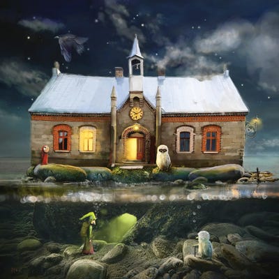 Hidden Entrance by Matylda Konecka framed canvas print