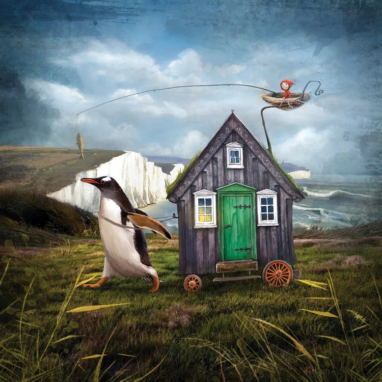 House By The Cliff by Matylda Konecka wall art