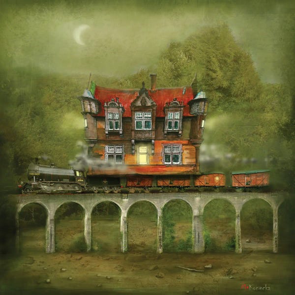 Imagination: Railway Station by Matylda Konecka