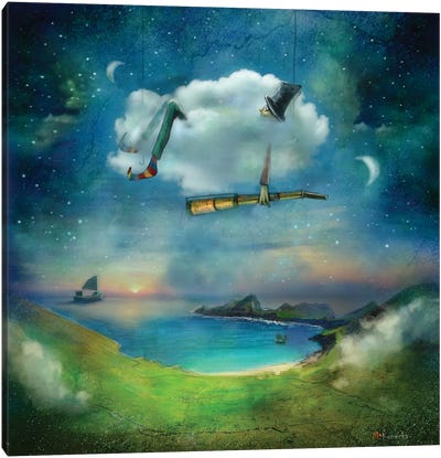 Sleeping Island Canvas Art Print - Matylda Konecka