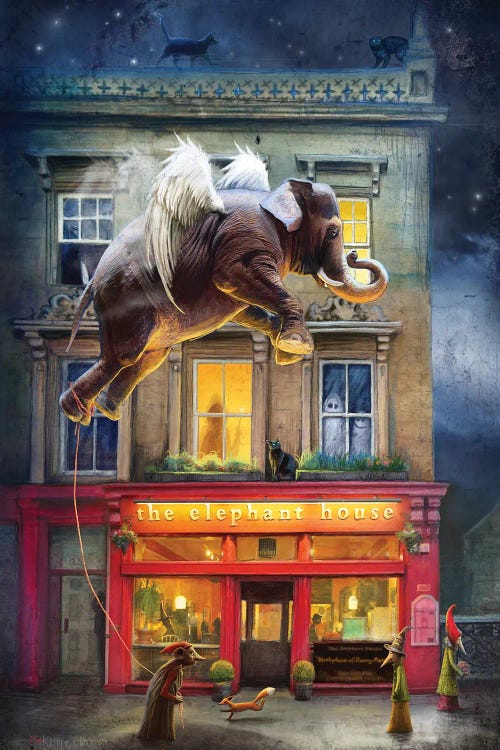 The Elephant House by Matylda Konecka wall art