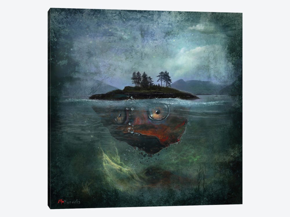 The Island by Matylda Konecka 1-piece Canvas Art Print