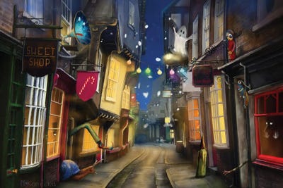 The Shambles by Matylda Konecka framed canvas print