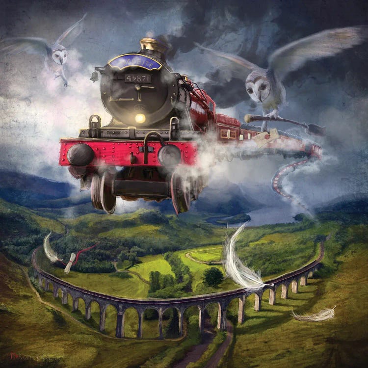 The Glenfinnan Express by Matylda Konecka wall art