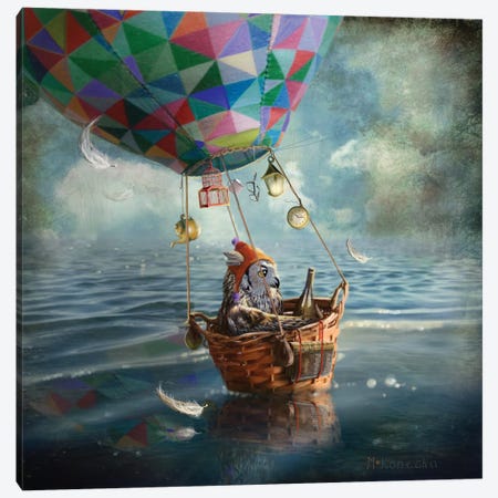 Balloonist Canvas Print #MYL4} by Matylda Konecka Canvas Wall Art