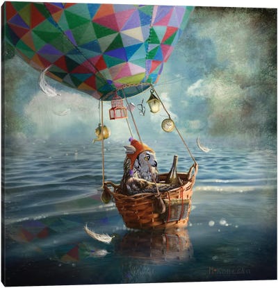 Balloonist Canvas Art Print - Imagination Art