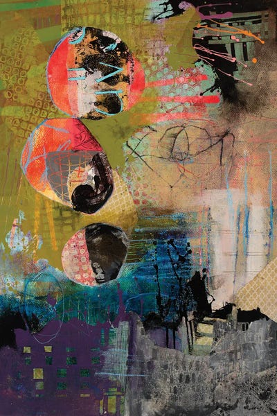 Pushing Paint by Mary Marley art print