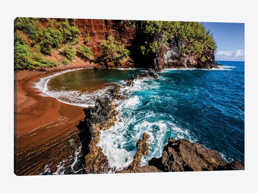 Red Sand Beach by Shane Myers 1-piece Canvas Art Print