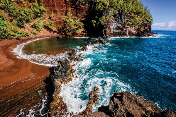 Shane Myers: Red Sand Beach by Shane Myers