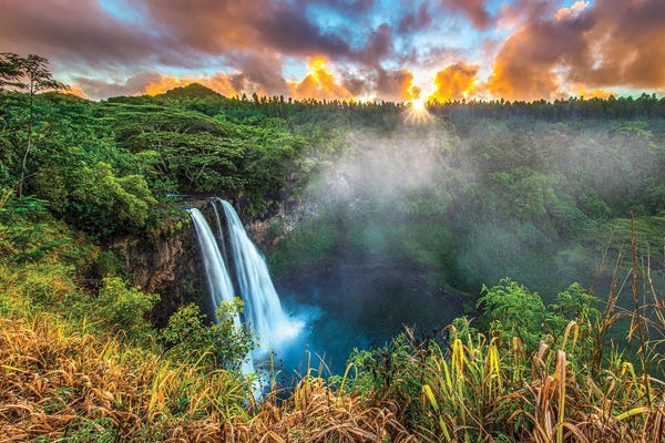 Hawaii: Wailua Dawn by Shane Myers