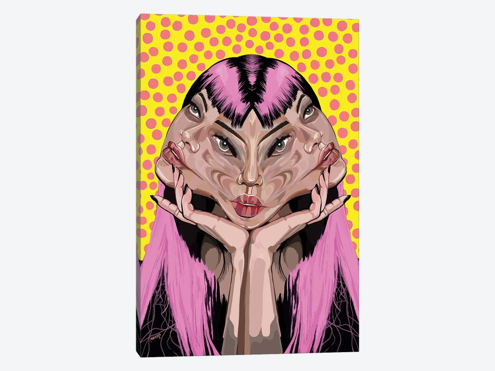 Multiple Personality by Mahsa Yousefi 1-piece Canvas Artwork