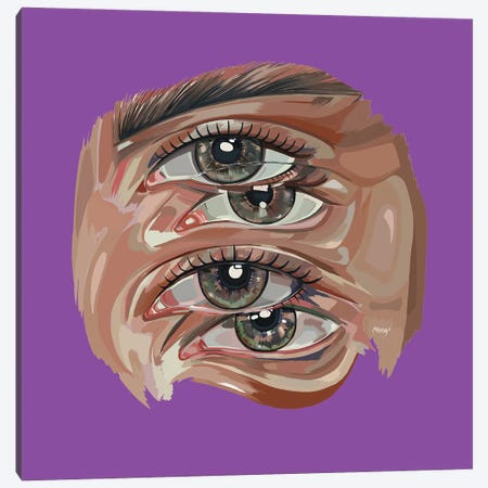 4Th Eye II Canvas Print #MYU22} by Mahsa Yousefi Canvas Artwork