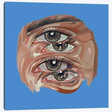 4Th Eye I Canvas Print #MYU23} by Mahsa Yousefi Canvas Artwork