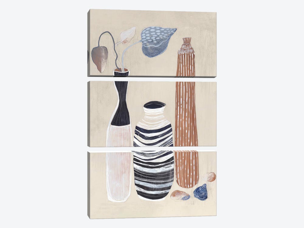 Summer Vase I by Maya Woods 3-piece Canvas Print