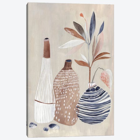 Summer Vase II Canvas Print #MYW17} by Maya Woods Canvas Artwork