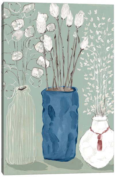 Floral Vases Canvas Art Print