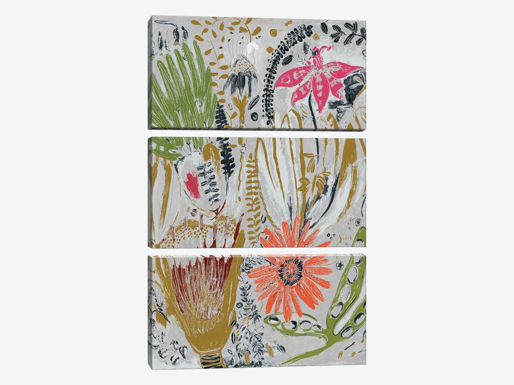 Tropical Blooms I by Maya Woods 3-piece Art Print